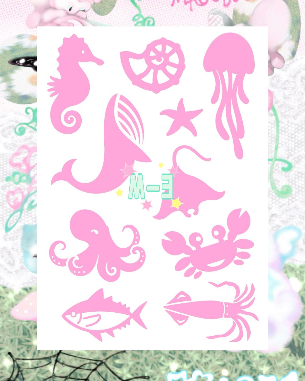 DIY Glitter Tattoo Sticker - M Series