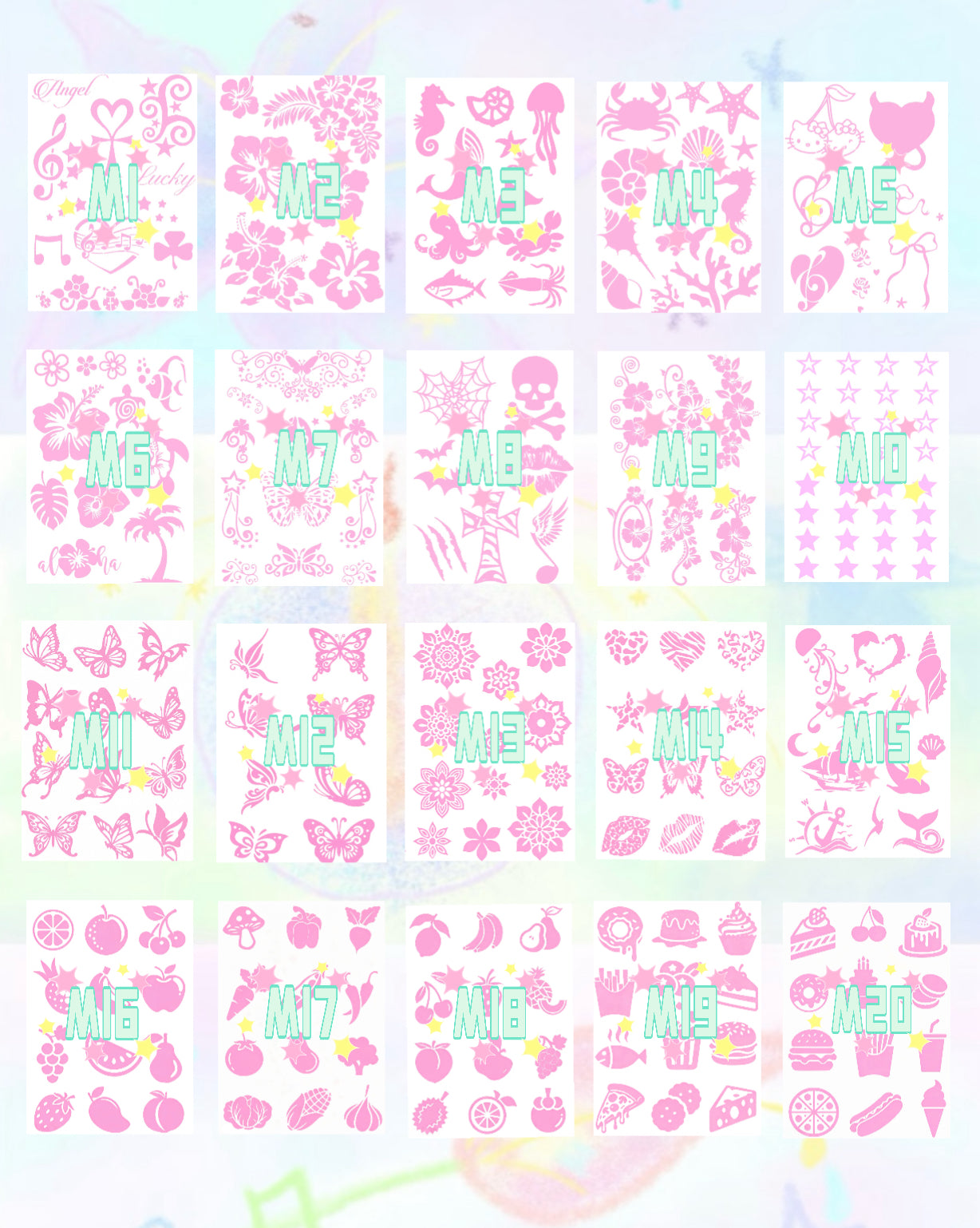 DIY Glitter Tattoo Sticker