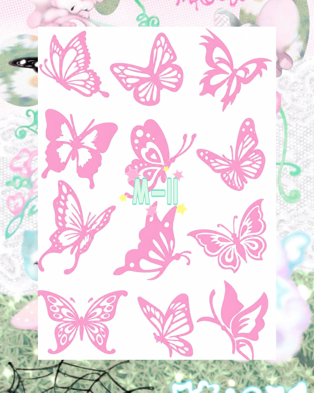 DIY Glitter Tattoo Sticker - M Series