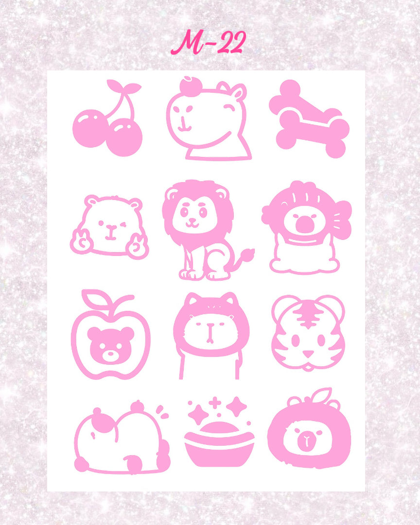 DIY Glitter Tattoo Sticker - M Series