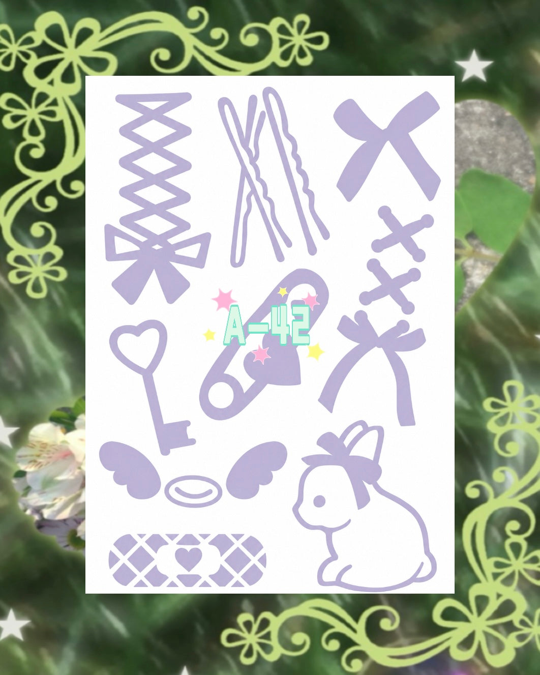 DIY Glitter Tattoo Sticker-A series