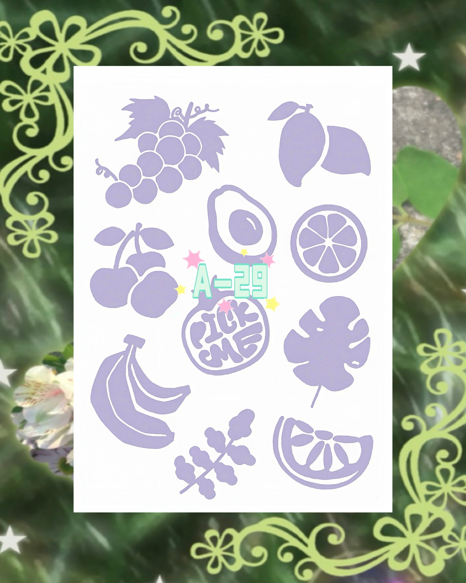 DIY Glitter Tattoo Sticker-A series