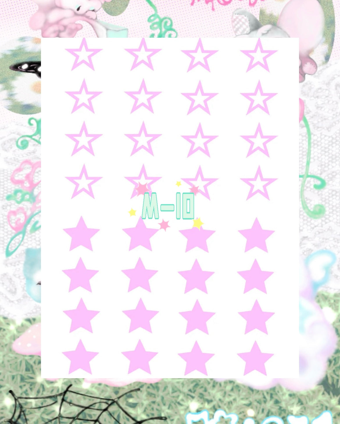 DIY Glitter Tattoo Sticker - M Series
