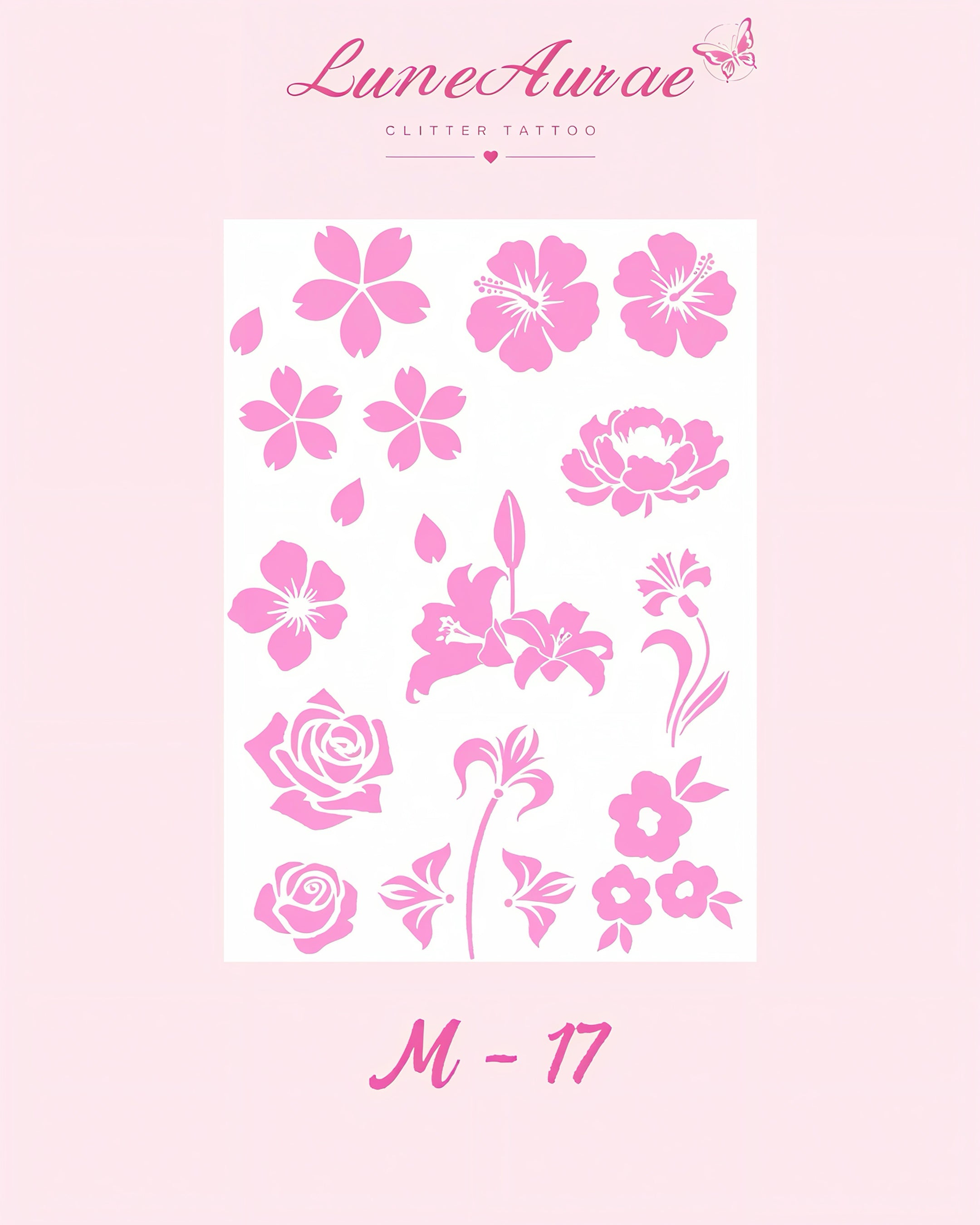 DIY Glitter Tattoo Sticker - M Series