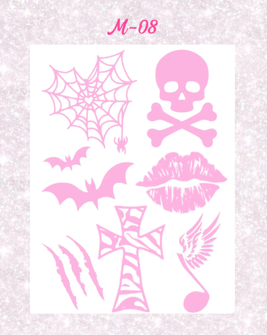 DIY Glitter Tattoo Sticker - M Series