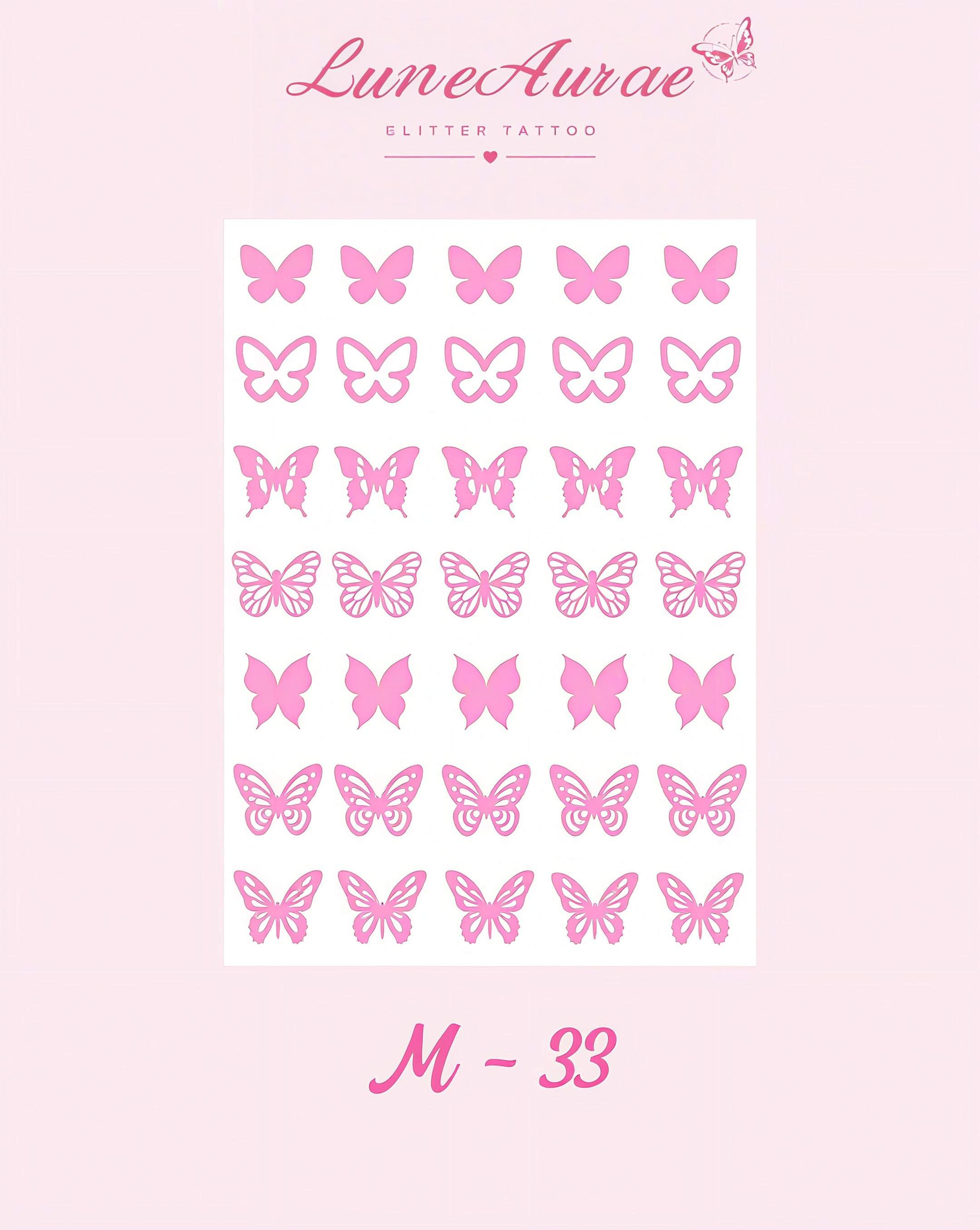 DIY Glitter Tattoo Sticker - M Series