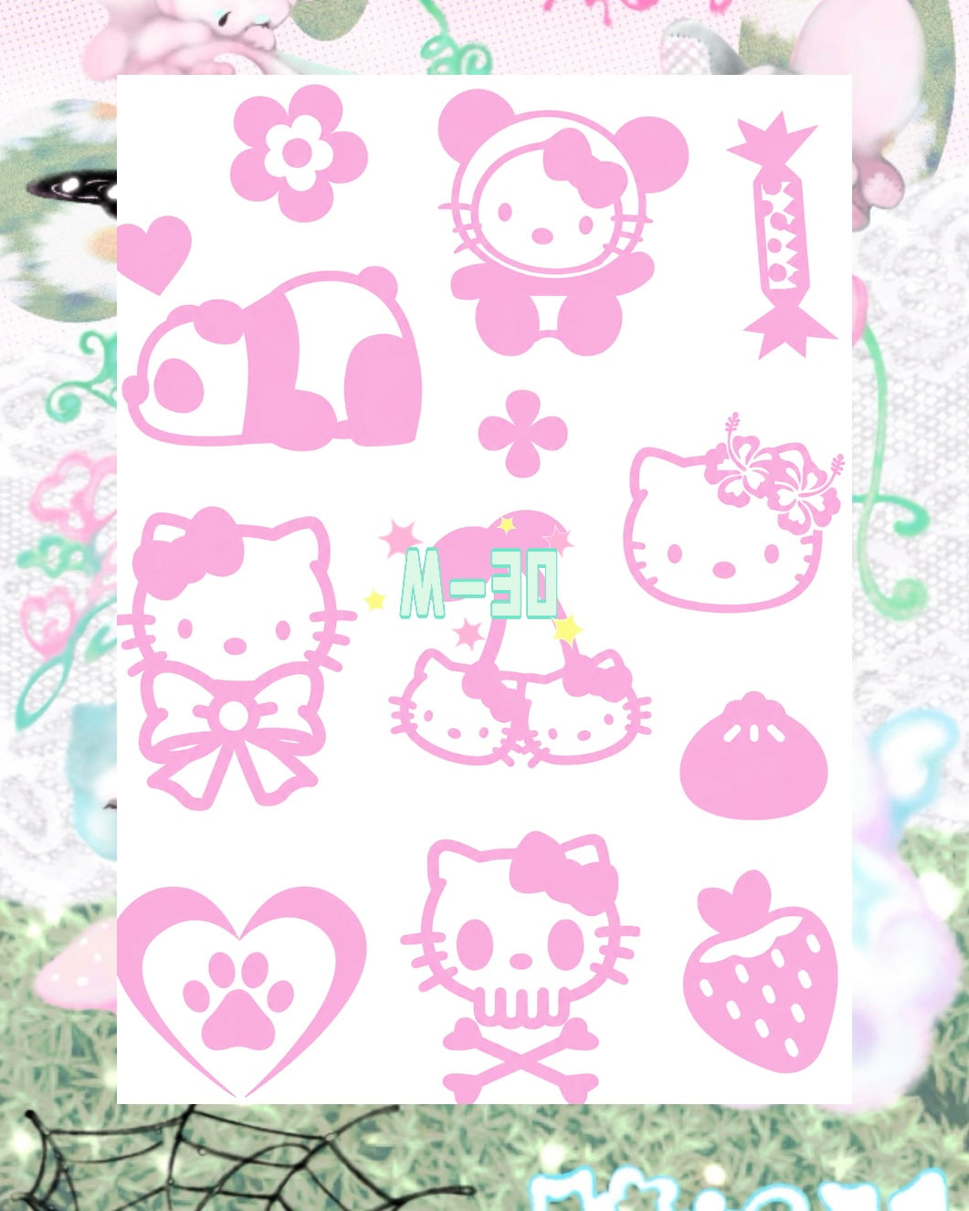 DIY Glitter Tattoo Sticker - M Series