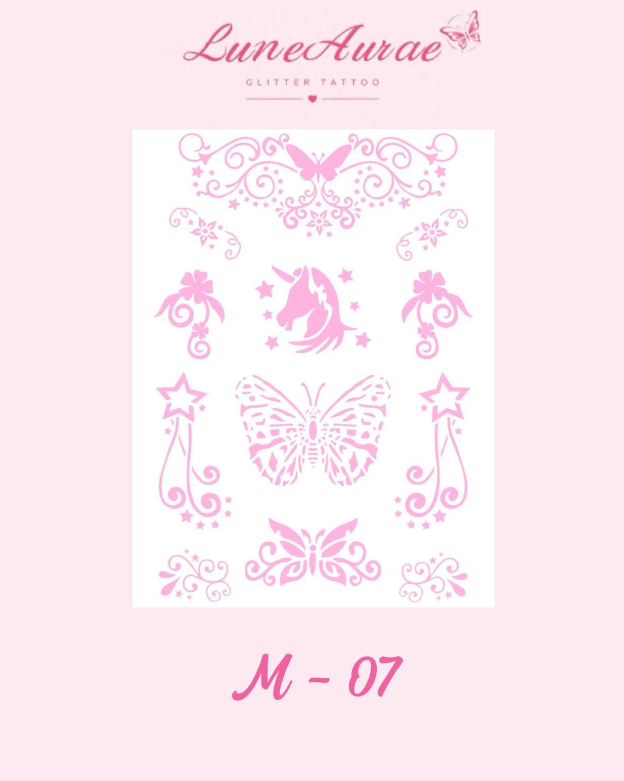 DIY Glitter Tattoo Sticker - M Series