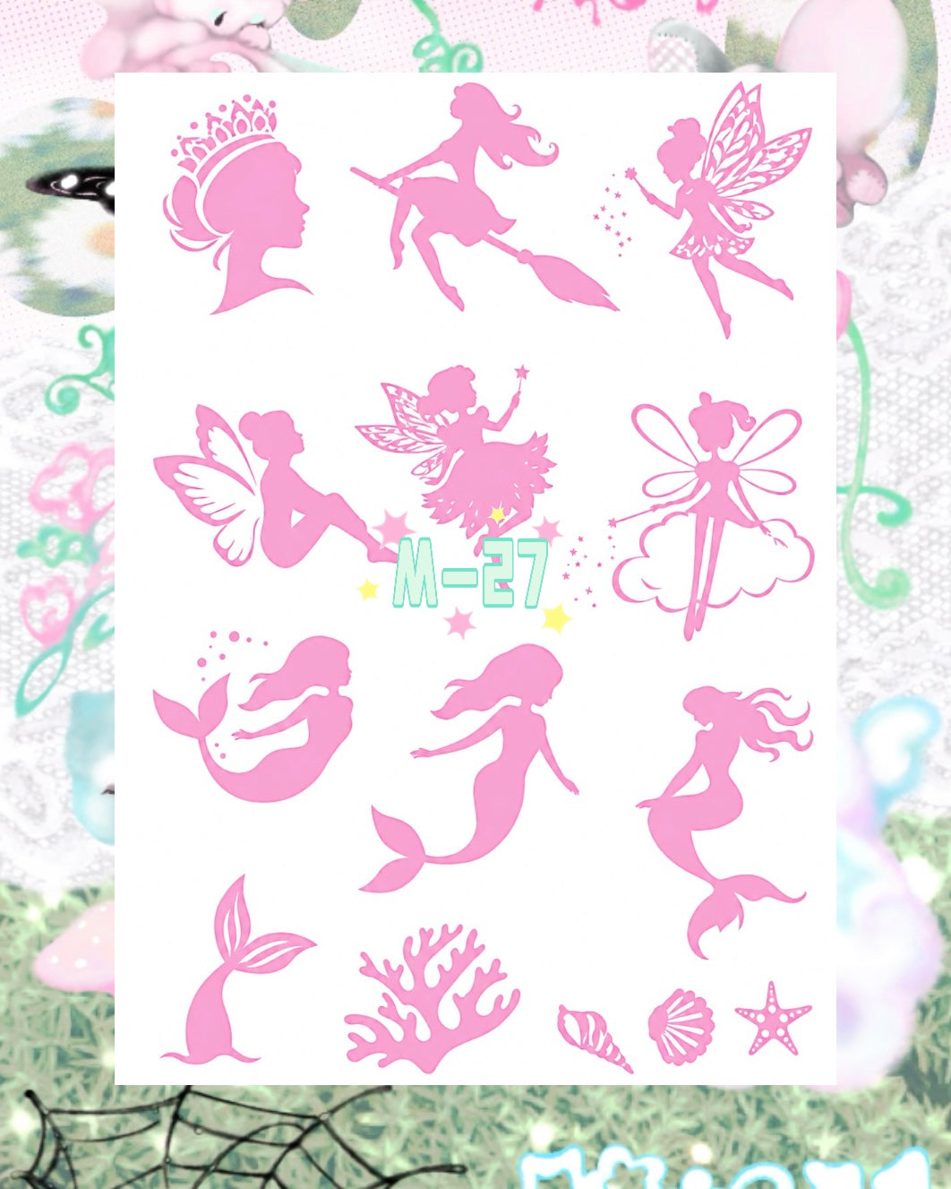 DIY Glitter Tattoo Sticker - M Series