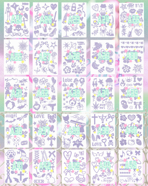 DIY Glitter Tattoo Sticker