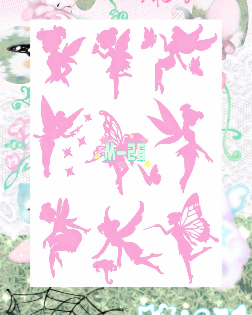 DIY Glitter Tattoo Sticker - M Series