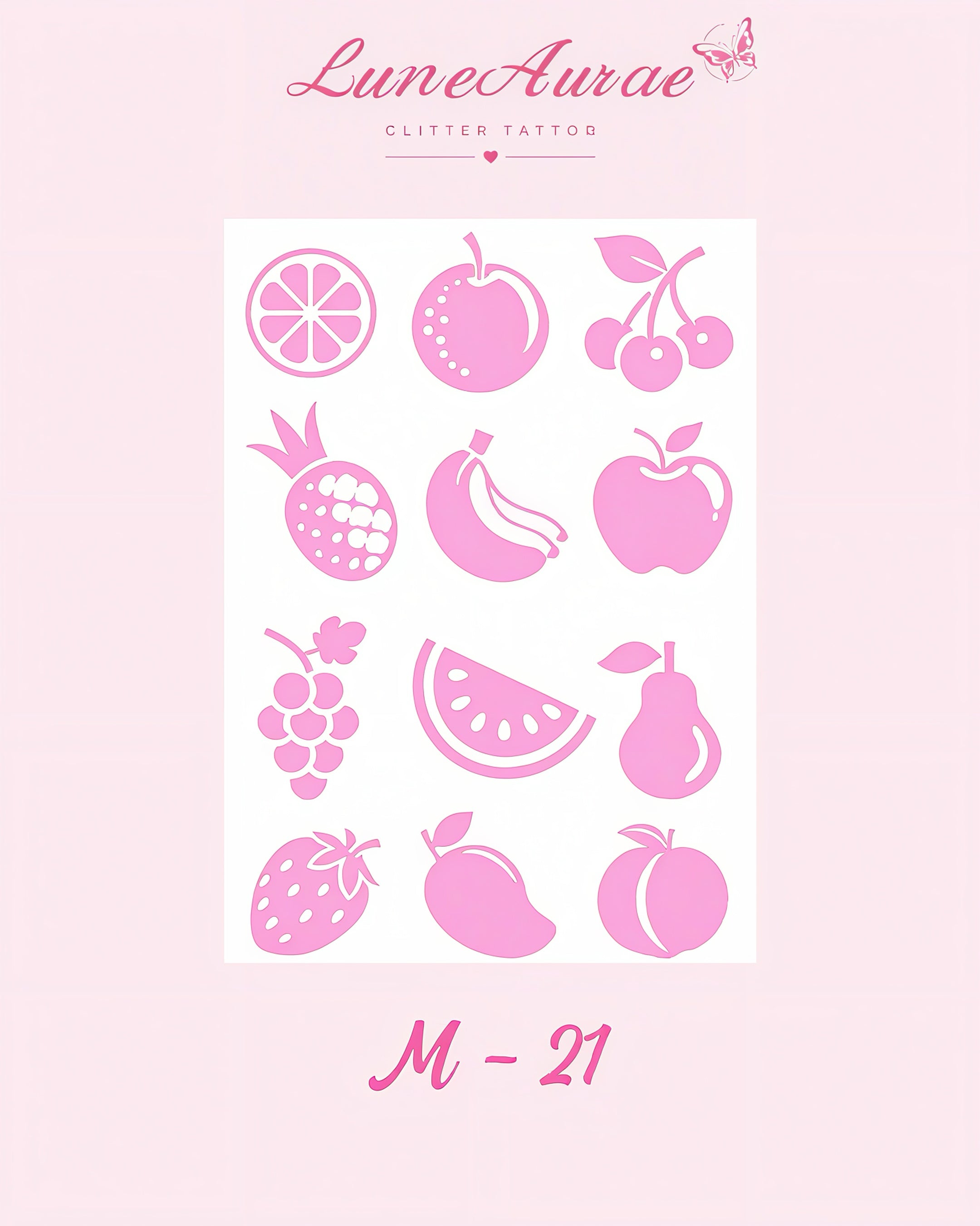 DIY Glitter Tattoo Sticker - M Series