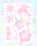 1 Sheet DIY Glitter Tattoos-A series