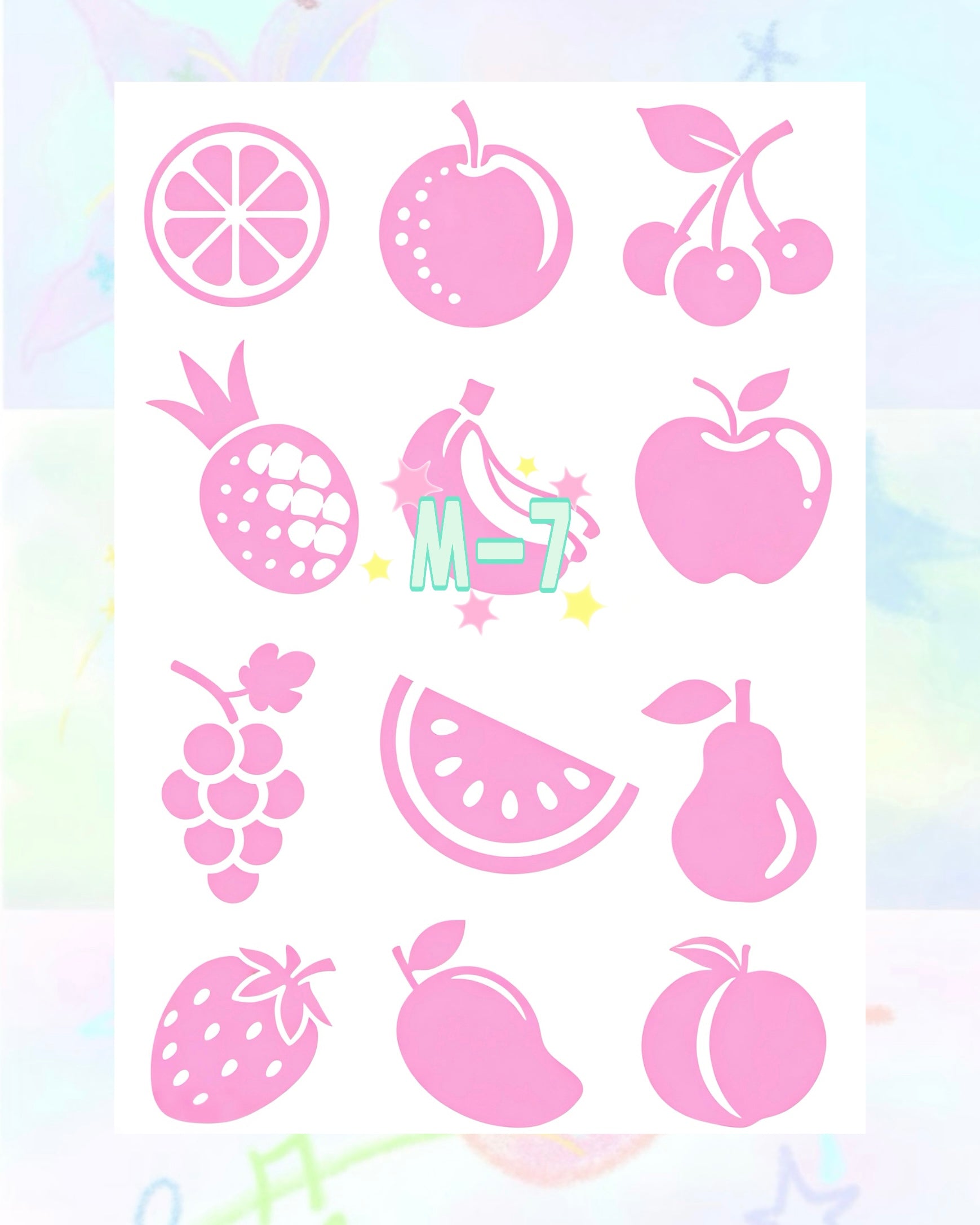 1 Sheet DIY Glitter Tattoos - M Series