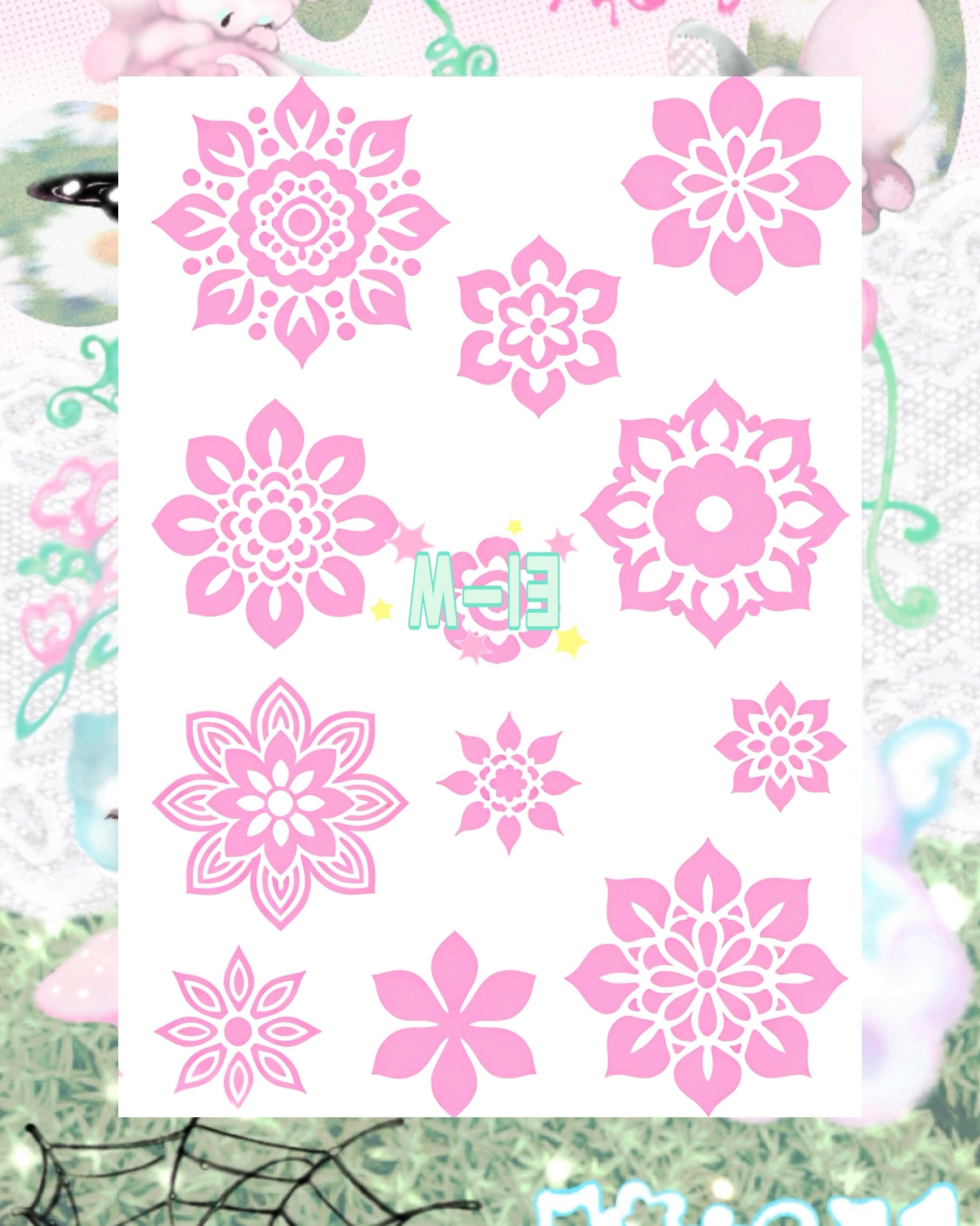 DIY Glitter Tattoo Sticker - M Series
