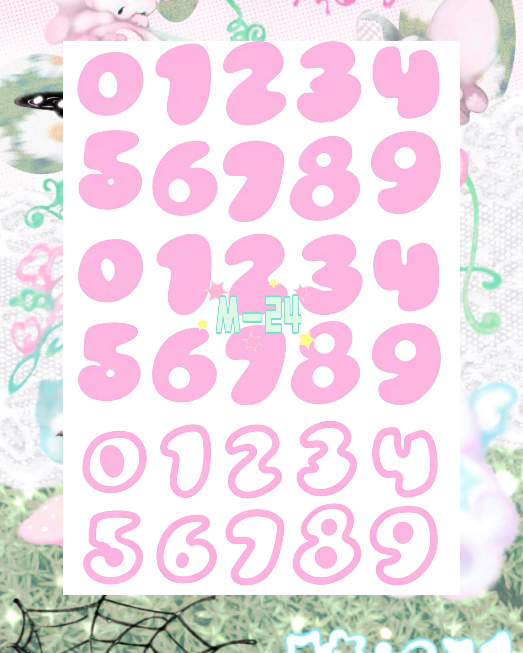 DIY Glitter Tattoo Sticker - M Series