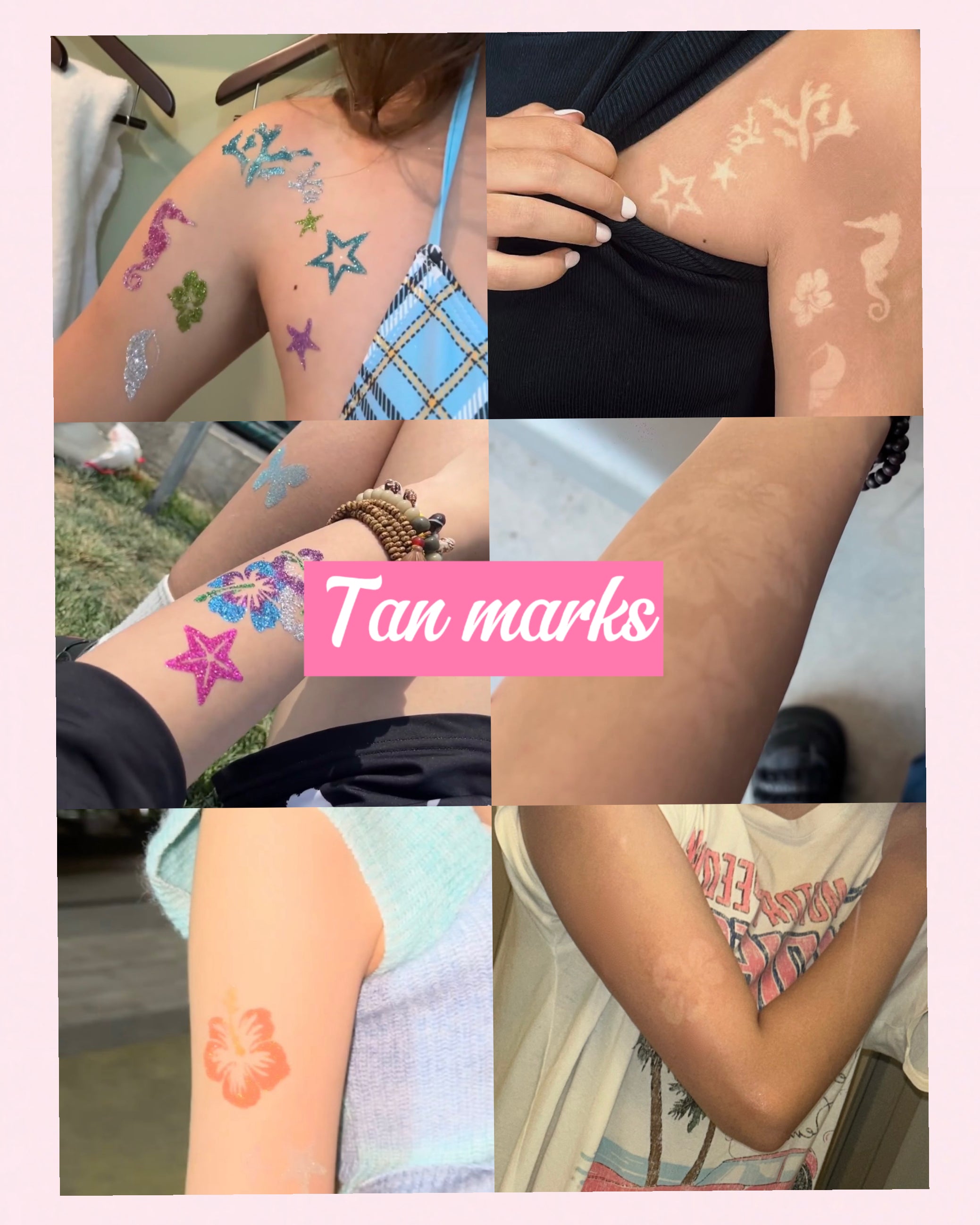 DIY Glitter Tattoo Sticker Set-A series