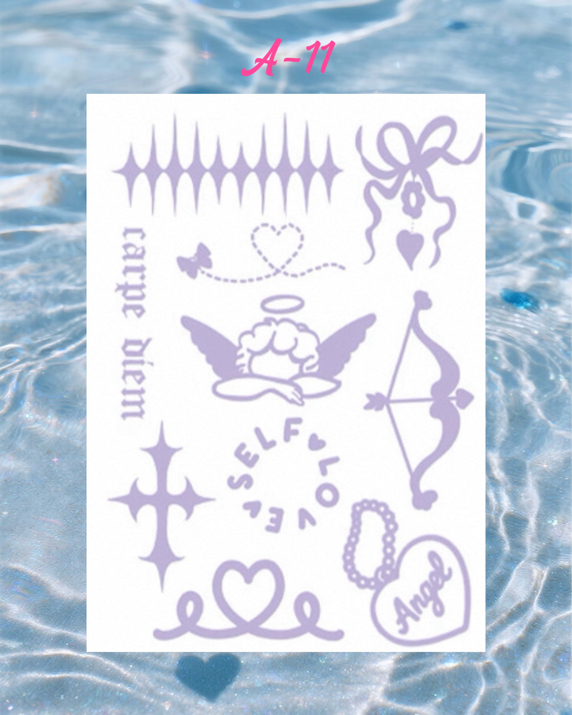 DIY Glitter Tattoo Sticker-A series