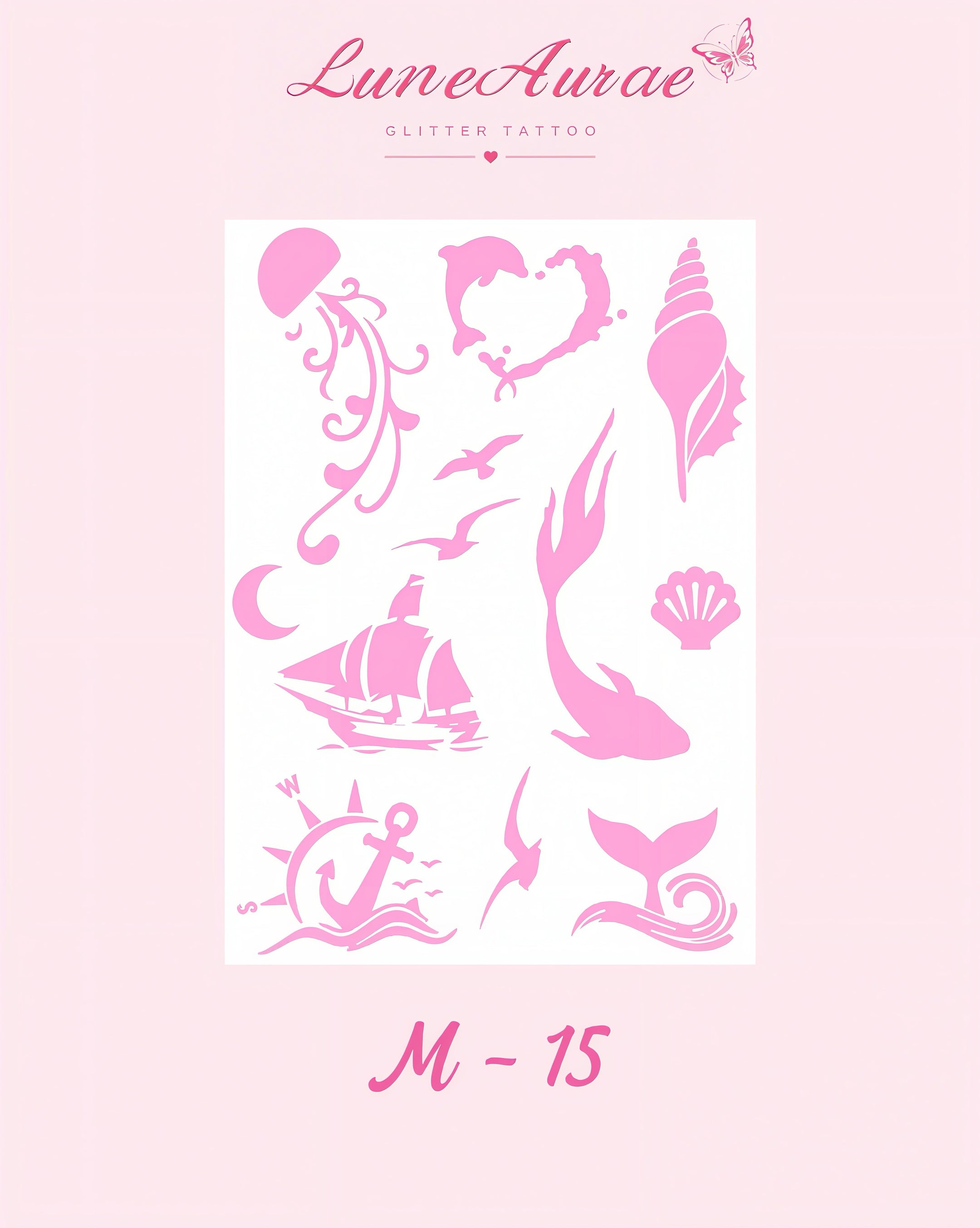 DIY Glitter Tattoo Sticker - M Series