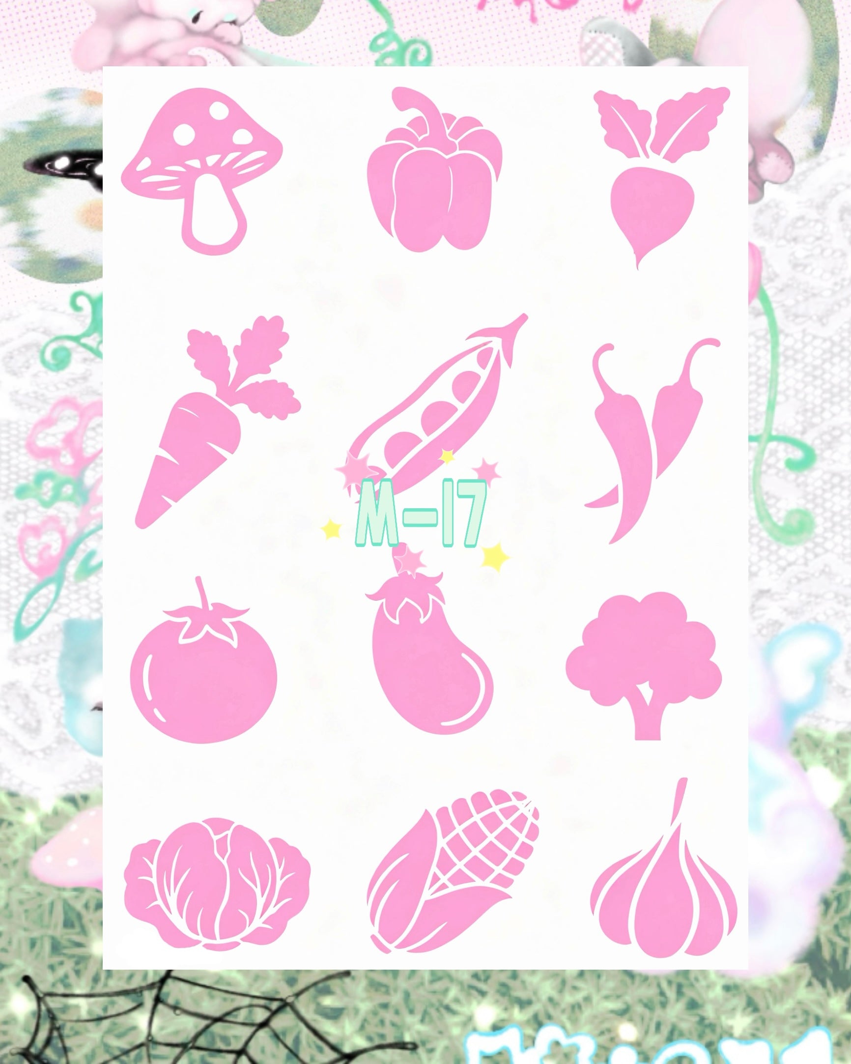 DIY Glitter Tattoo Sticker - M Series
