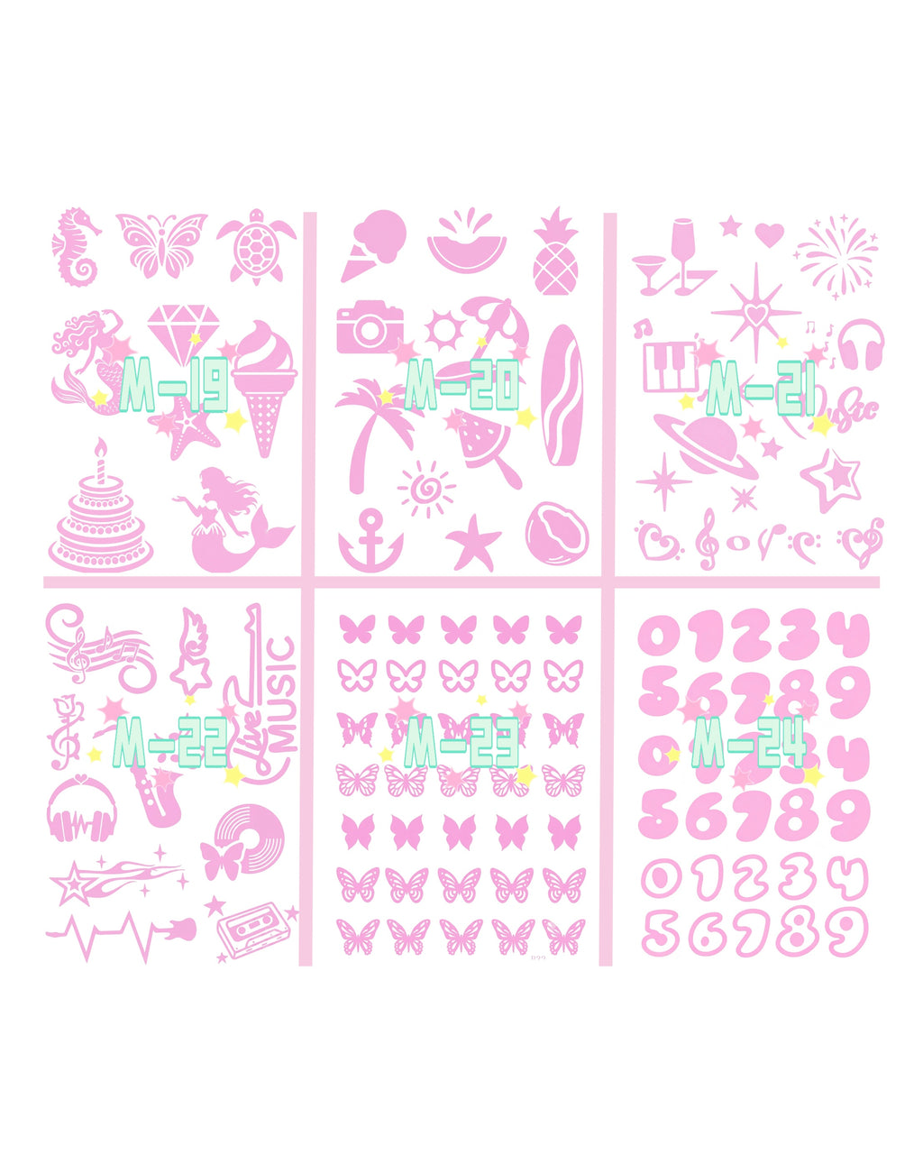 Bulk Order DIY Glitter Tattoos