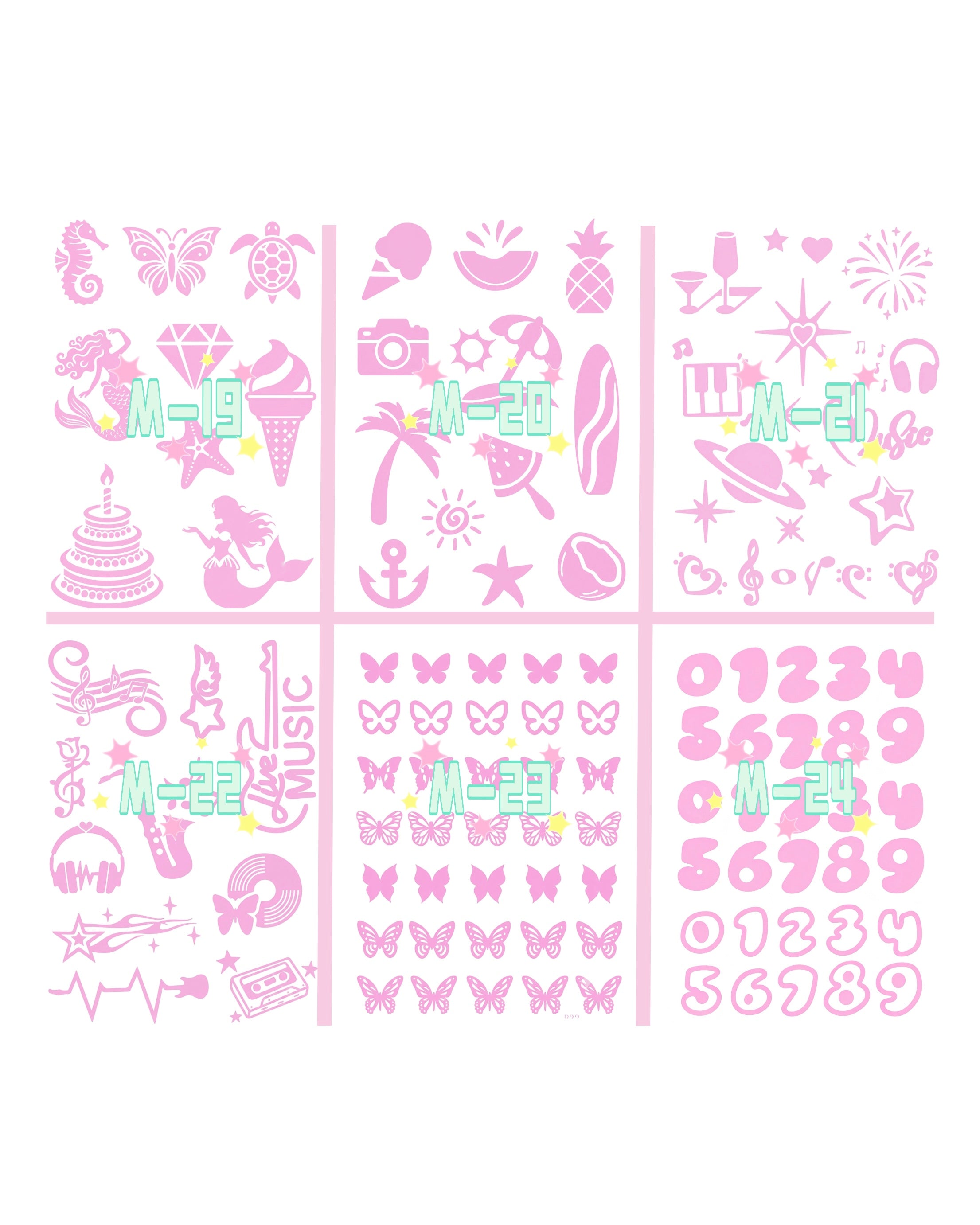 Self-Choice DIY Glitter Tattoos
