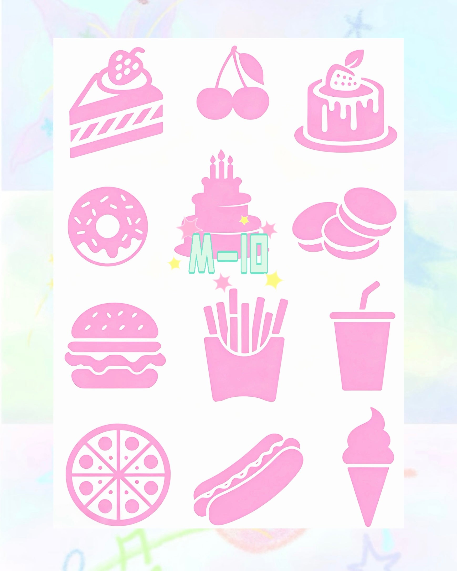 1 Sheet DIY Glitter Tattoos - M Series