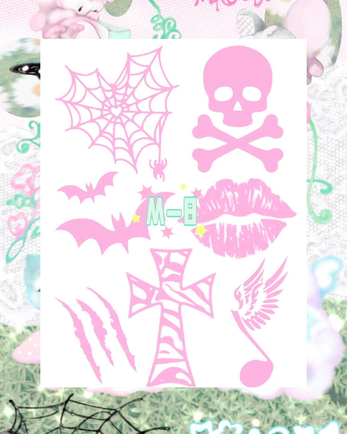 DIY Glitter Tattoo Sticker - M Series
