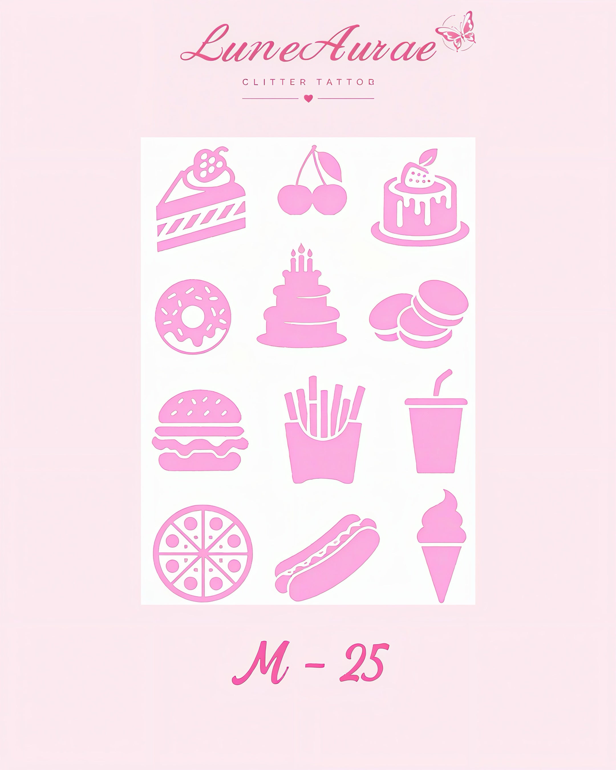 DIY Glitter Tattoo Sticker - M Series