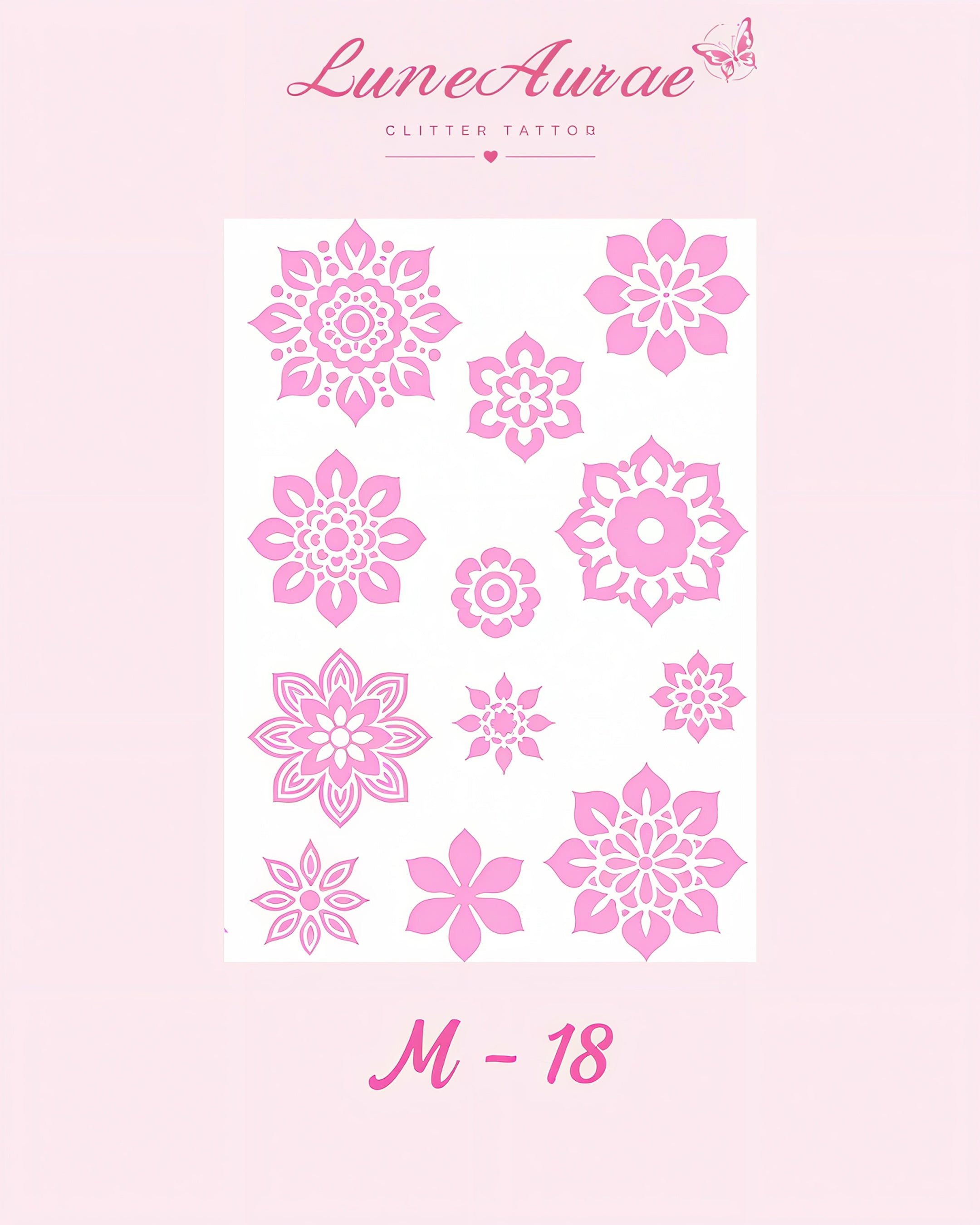 DIY Glitter Tattoo Sticker - M Series