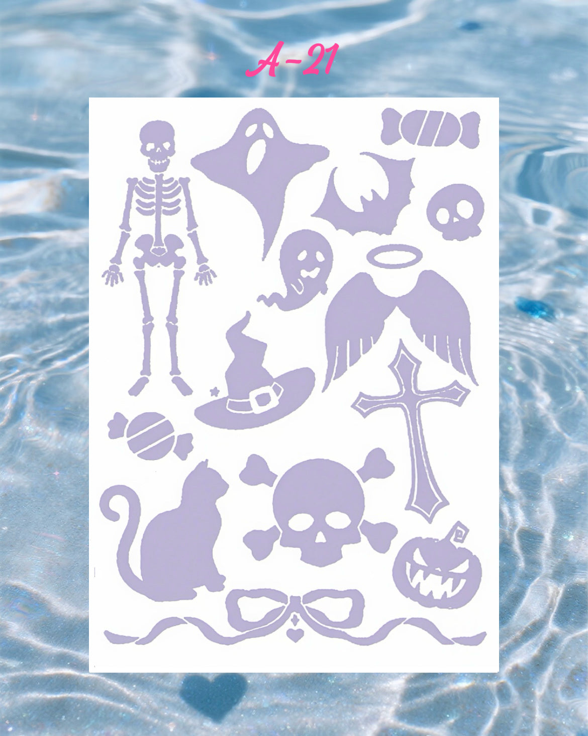 DIY Glitter Tattoo Sticker-A series