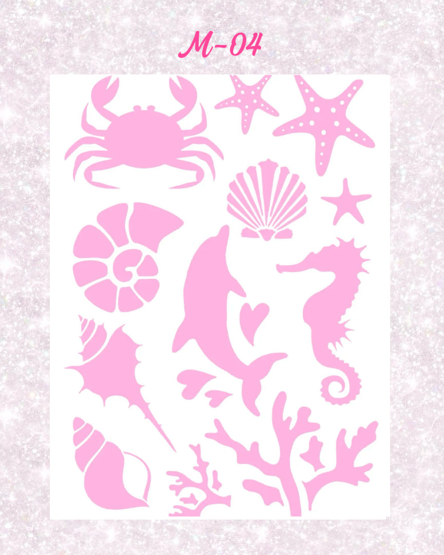 DIY Glitter Tattoo Sticker - M Series