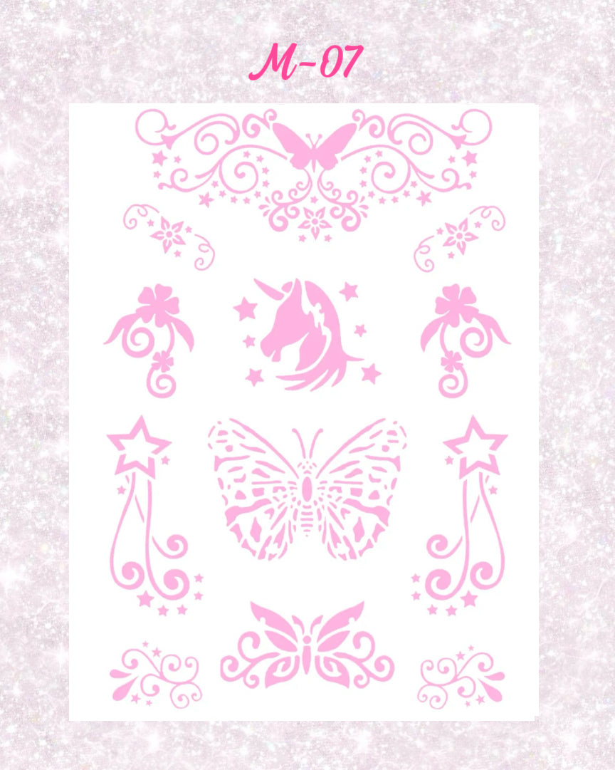 DIY Glitter Tattoo Sticker - M Series
