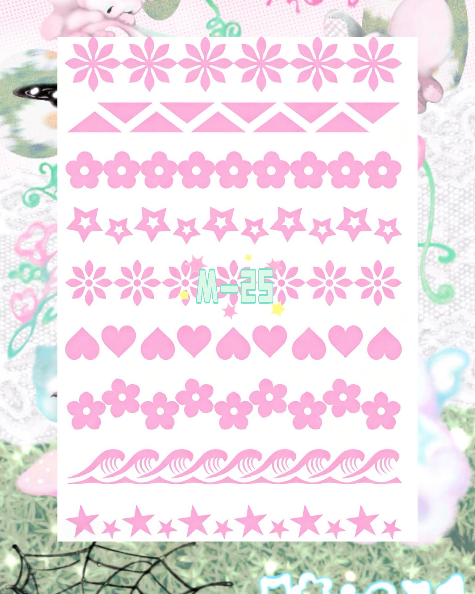 DIY Glitter Tattoo Sticker - M Series