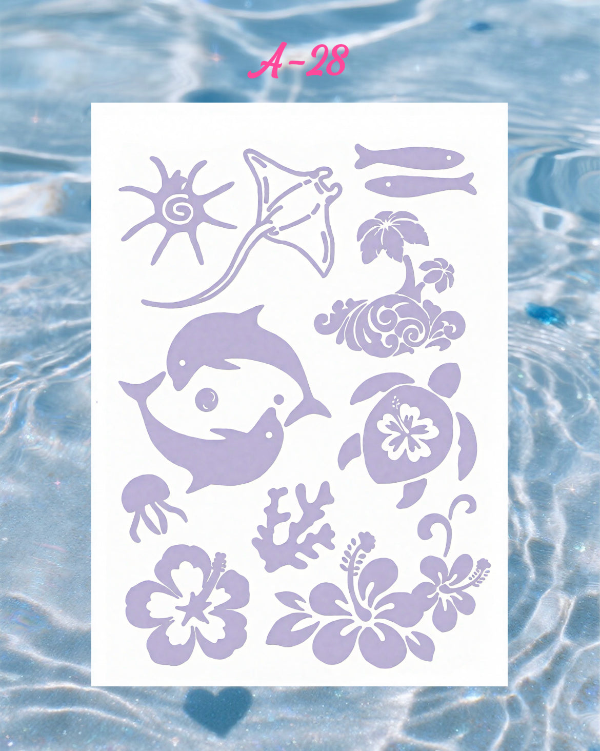 DIY Glitter Tattoo Sticker-A series