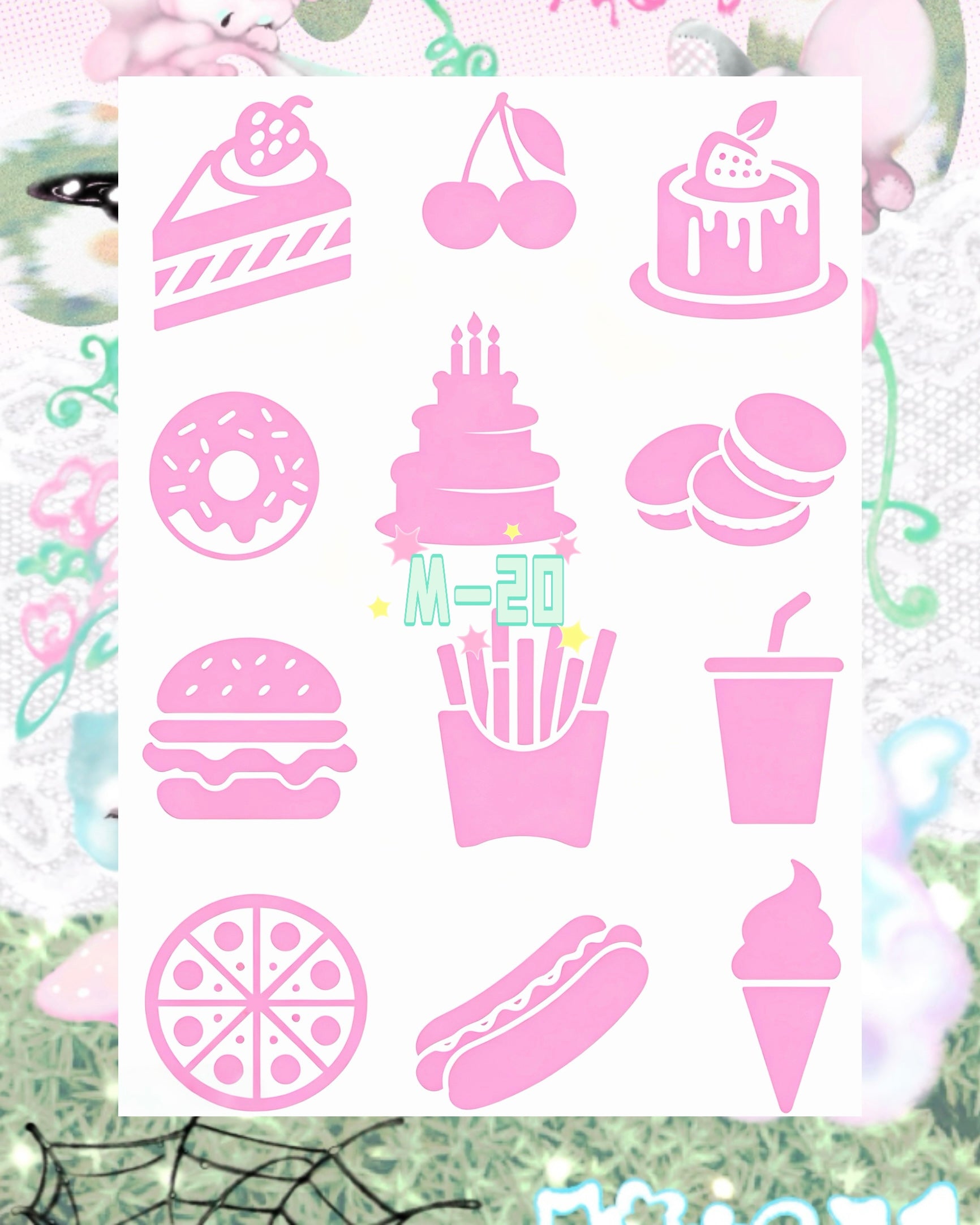 DIY Glitter Tattoo Sticker - M Series