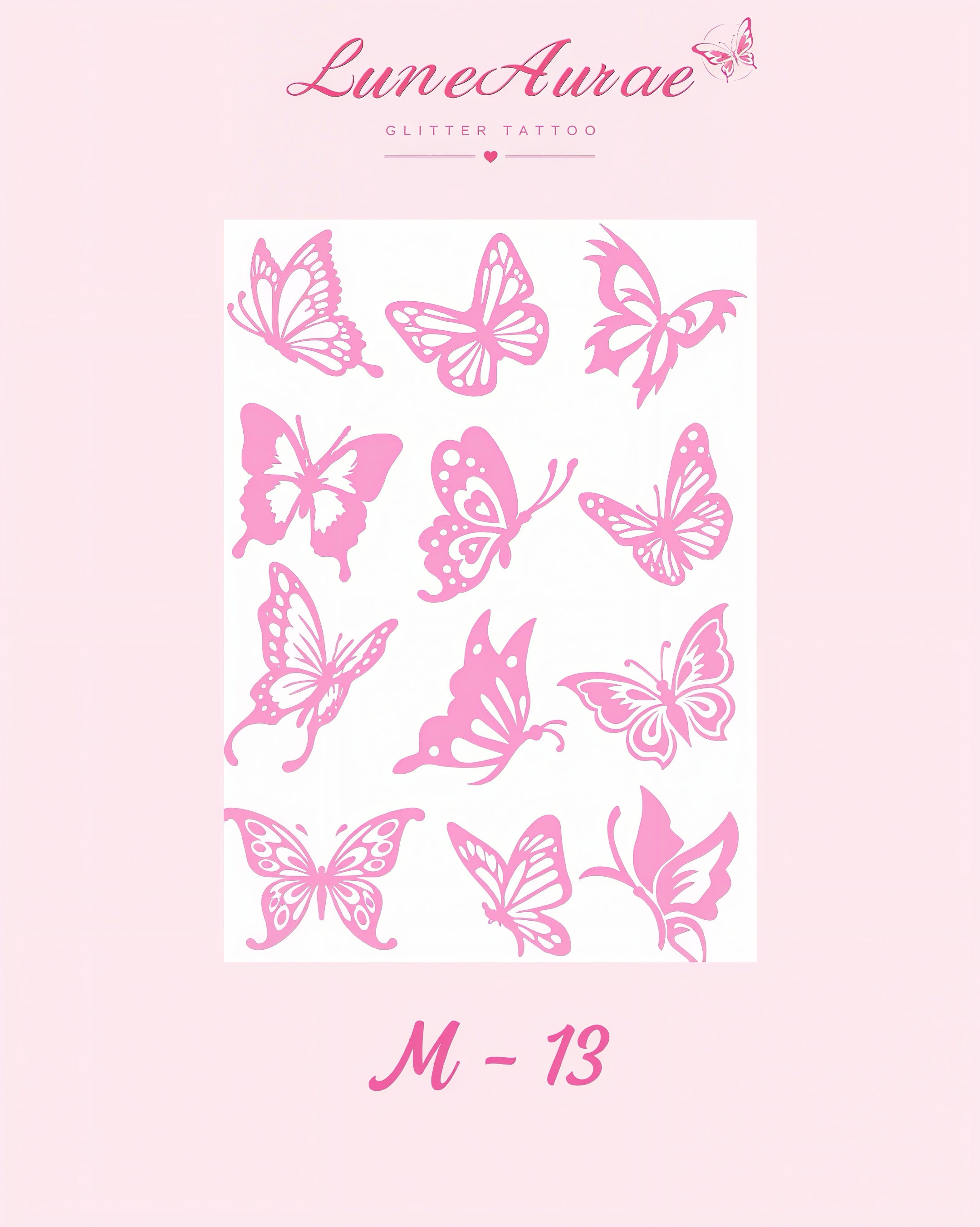 DIY Glitter Tattoo Sticker - M Series