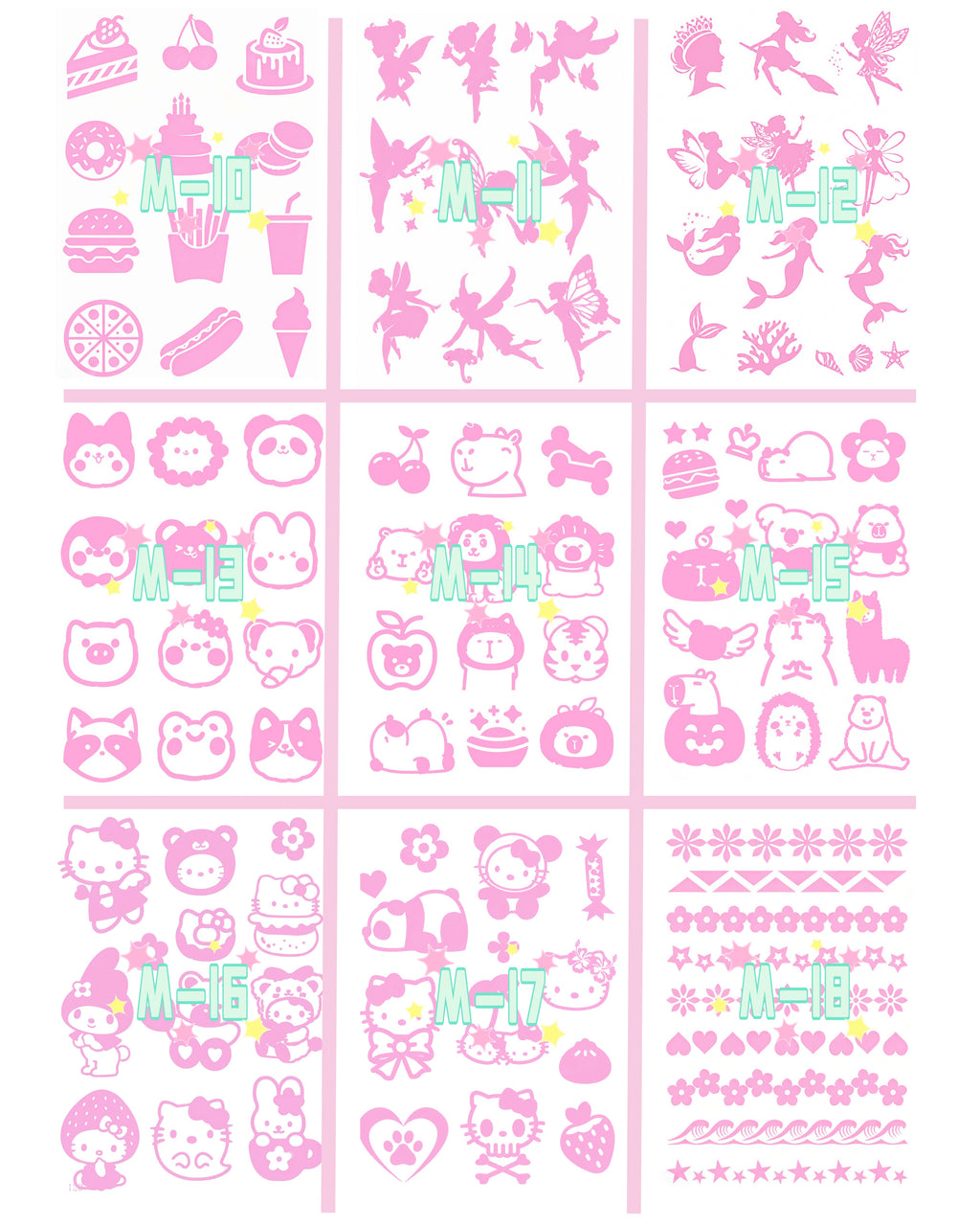 Bulk Order DIY Glitter Tattoos