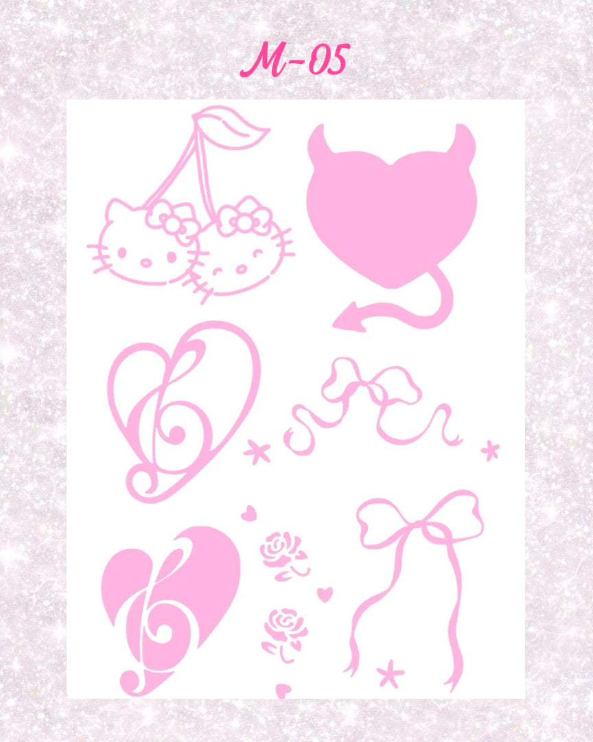 DIY Glitter Tattoo Sticker - M Series