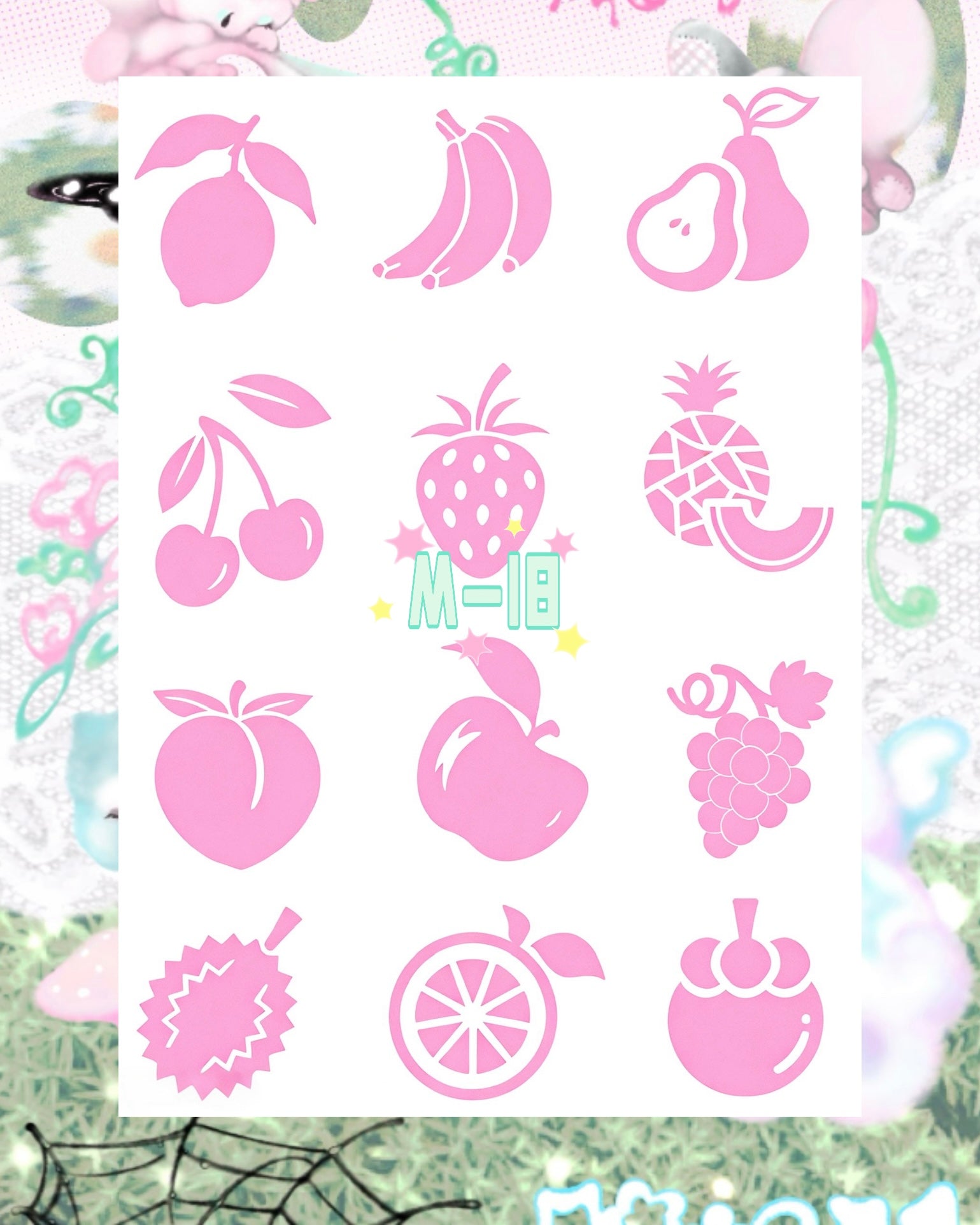DIY Glitter Tattoo Sticker - M Series