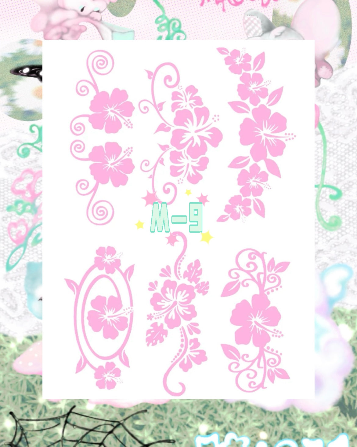 DIY Glitter Tattoo Sticker - M Series