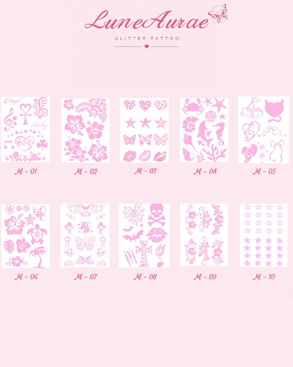 DIY Glitter Tattoo Sticker - M Series