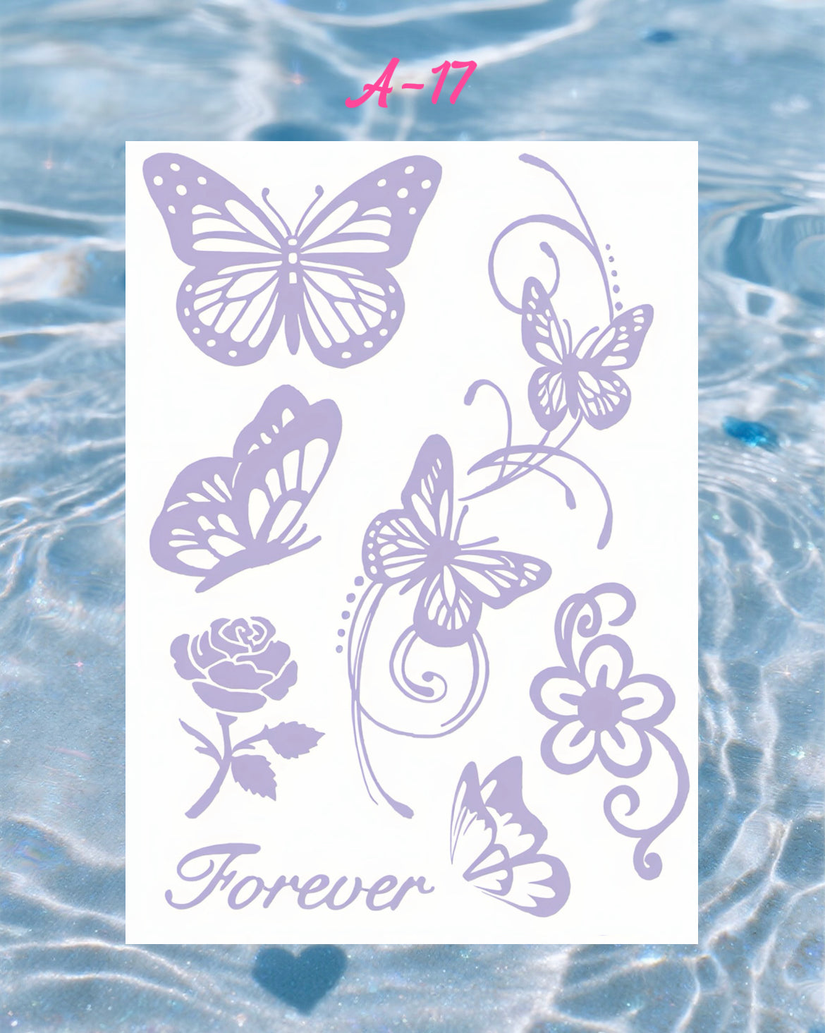 DIY Glitter Tattoo Sticker-A series