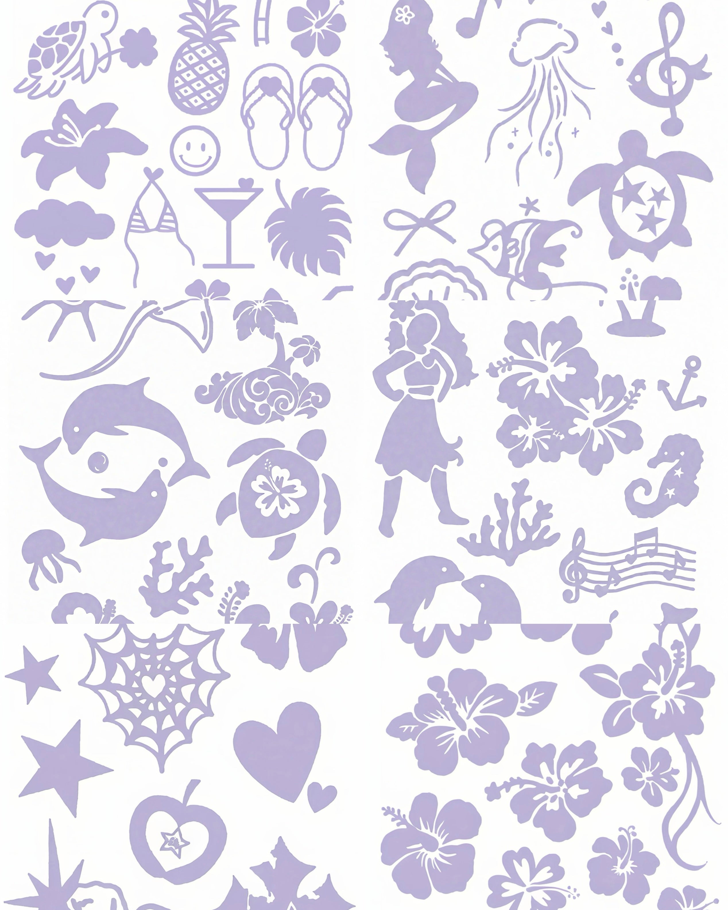 100/200/500 sheets Custom your pattern - DIY Glitter Tattoo sticker
