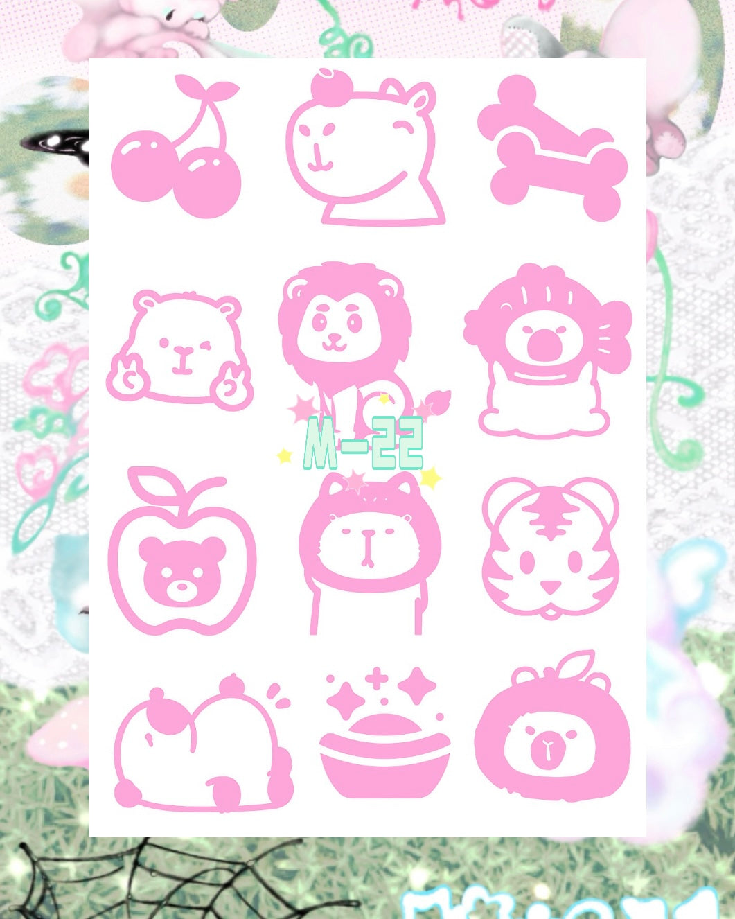 DIY Glitter Tattoo Sticker - M Series