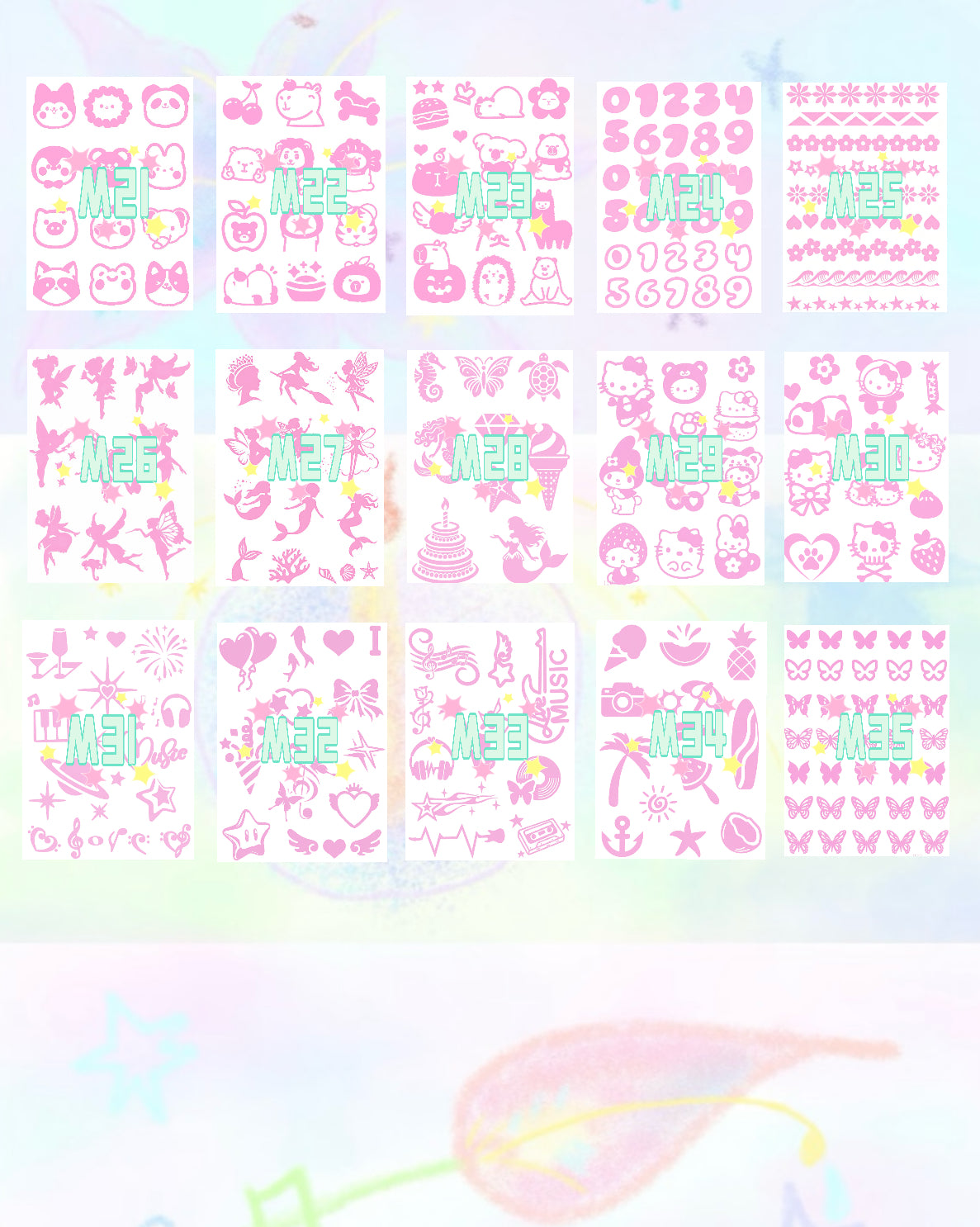 DIY Glitter Tattoo Sticker