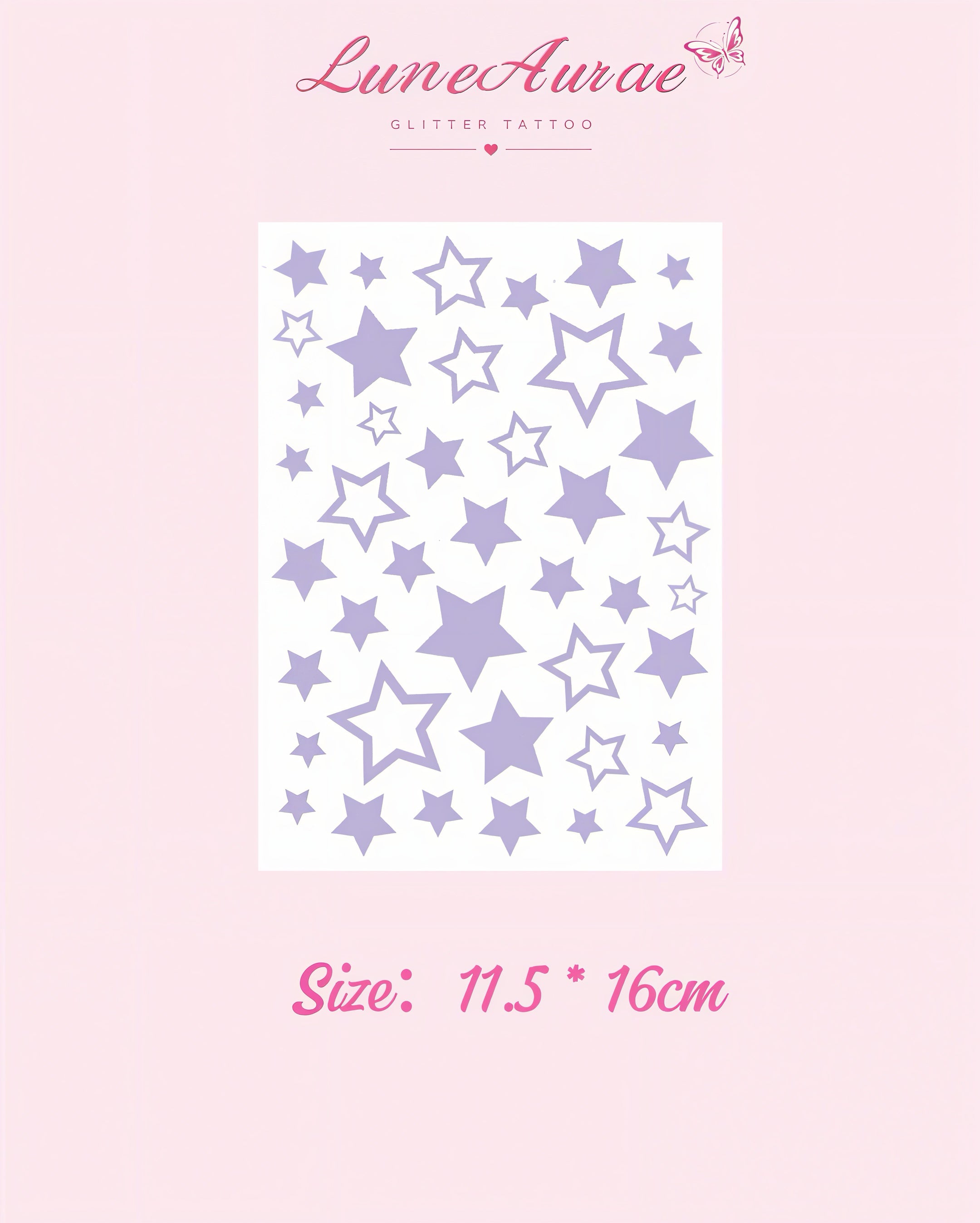 DIY Glitter Tattoo Sticker Set -A series