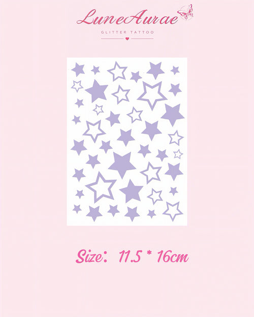 100/200/500 sheets Custom your pattern - DIY Glitter Tattoo sticker