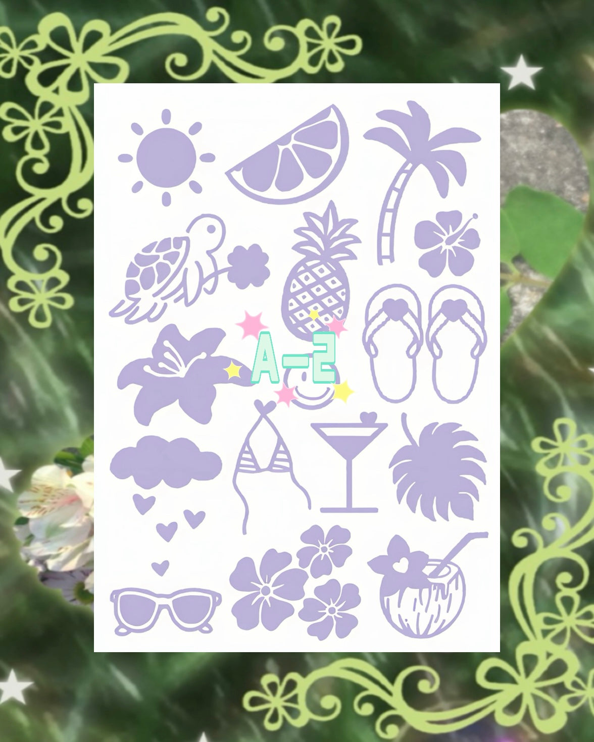 DIY Glitter Tattoo Sticker-A series