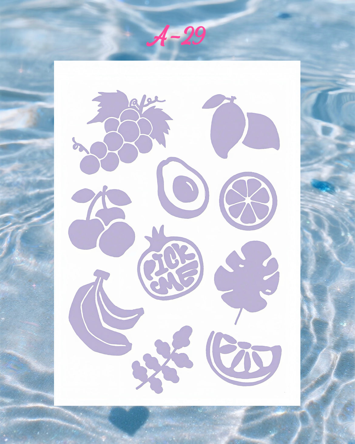 DIY Glitter Tattoo Sticker-A series